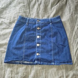 Small Blue Jean Skirt